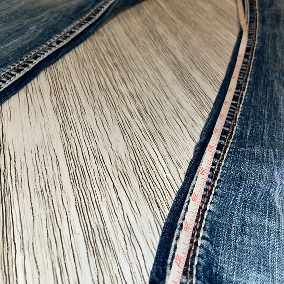 Rock Revival Nebi Blue Distressed Bootcut Jeans - Picture 14 of 15